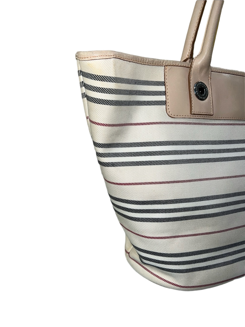 Burberry Striped Canvas Tote - Picture 5 of 14